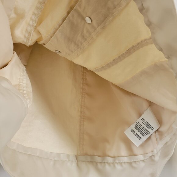 Bagatelle Ultra Soft Large Jacket Vegan Leather Button Front Beige pockets EUC - Picture 11 of 14